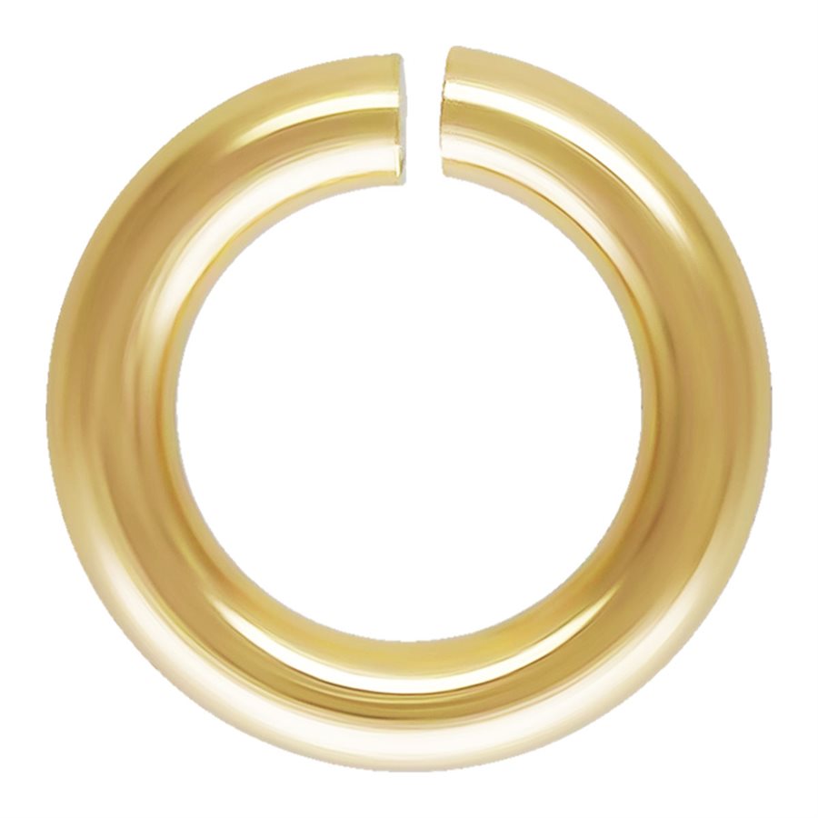JewelrySupply Jump Ring - Round Open 4mm 1/20 14K Gold Filled(Package of 4)