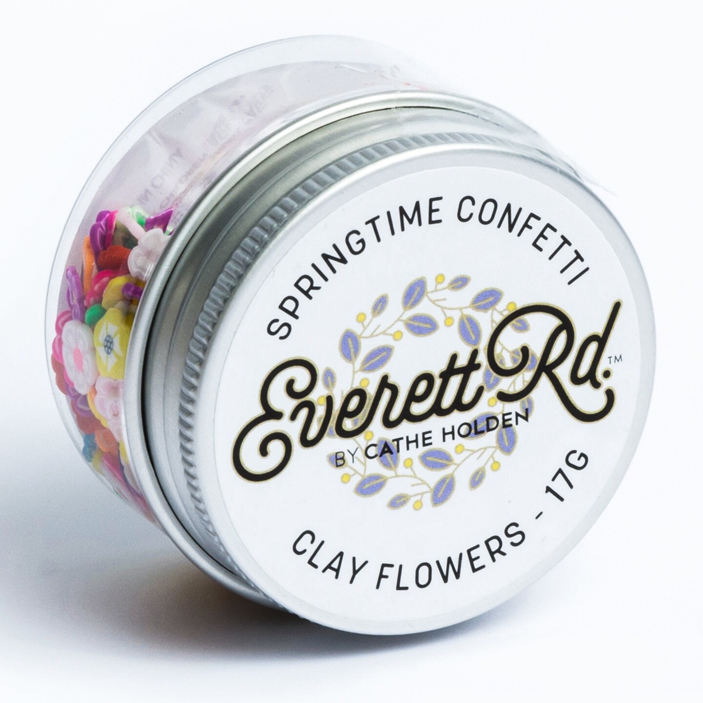 Clay Flowers Confetti In A Jar Everett Rd. by Cathe Holden