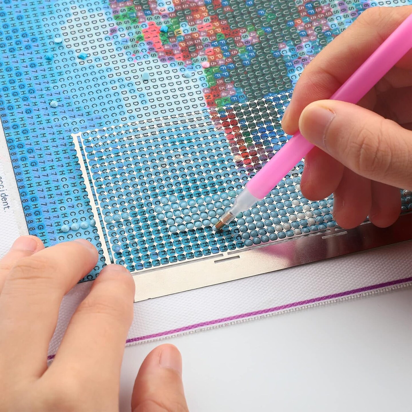 3 Pcs Diamond Painting Rulers Stainless Steel Art Rulers 5d Diamond Drawing Tool Accessories DIY Drawing Tools with 216 699 1020 Blank Grids 2 Pcs Painting Fix Tools for DIY Art Crafts