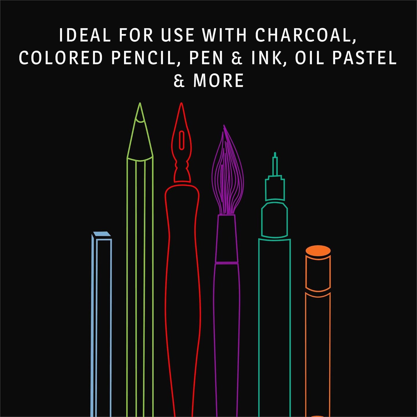 Sketch Pad 8.5x11 Inch, (2-Pack) 100 Sheets of 60lb 90gsm Art Paper, Spiral Bound Sketch Book Drawing Notebook