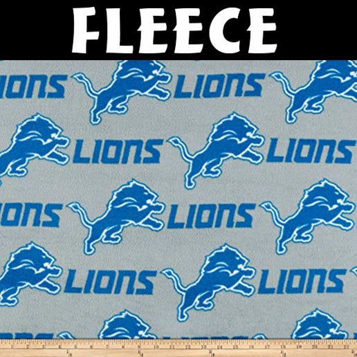 Licensed NFL Detroit Lions Tossed Fleece 14726-D Fabric by the Yard