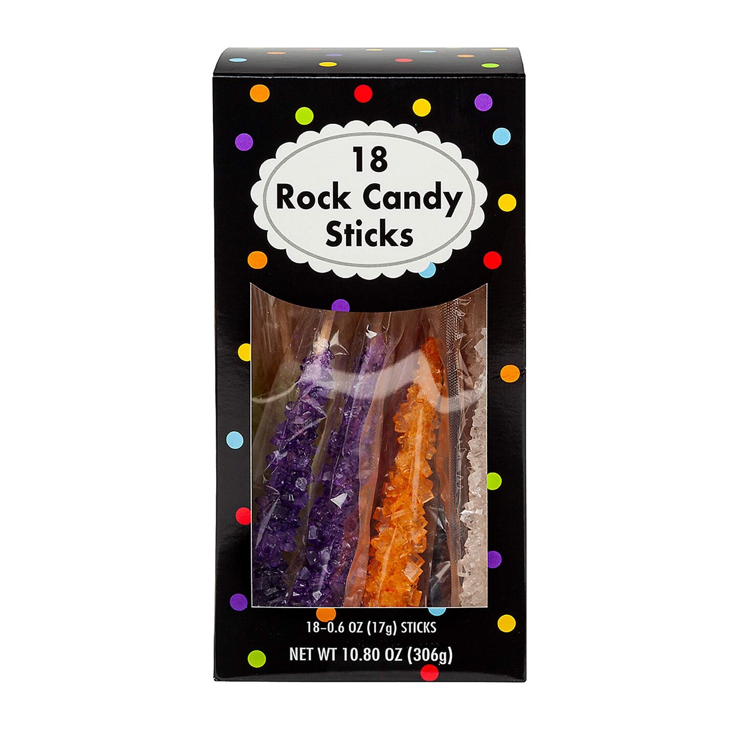 8&#x22; Bright Royal Blue Rock Candy Sticks 10.8 oz