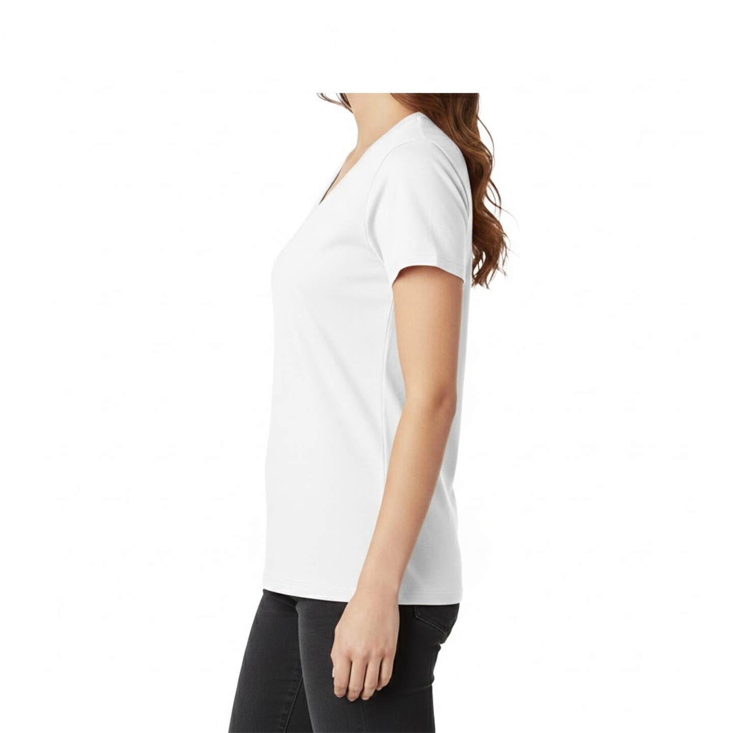 Gildan Women’s Heavy Cotton V-Neck Blank Craft T-Shirt – Cricut & Paint Ready