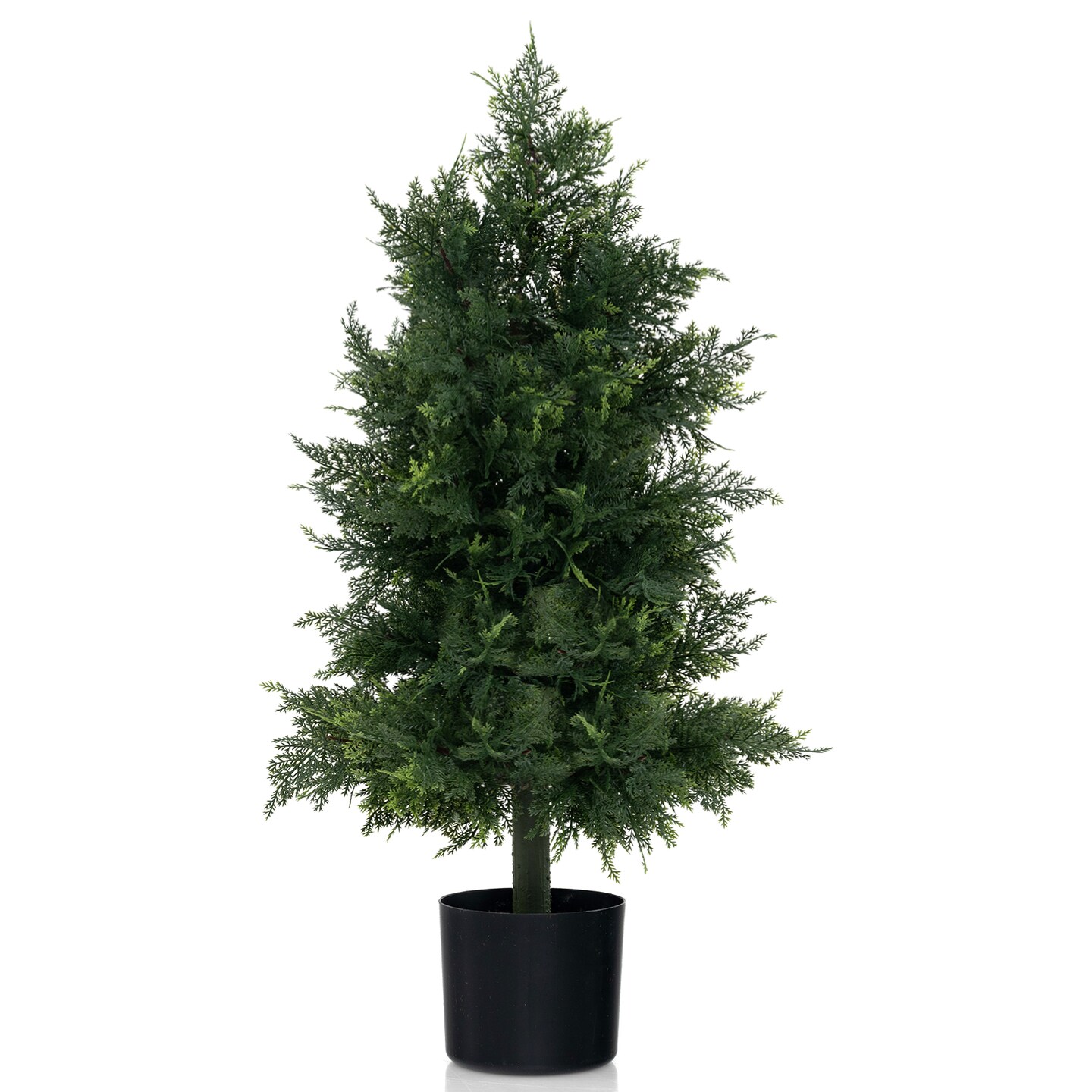 Artificial Cedar Topiary Tree with Nursery Pot for Indoor and Outdoor Spaces