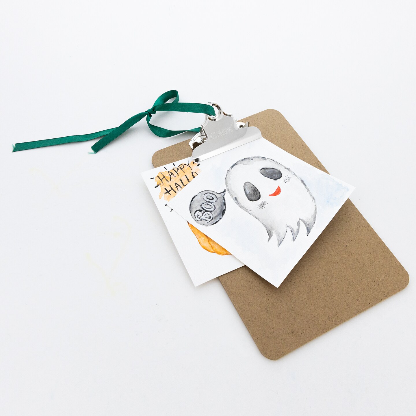 BAZIC Hardboard Clipboard w/ Sturdy Spring Clip - Memo Size