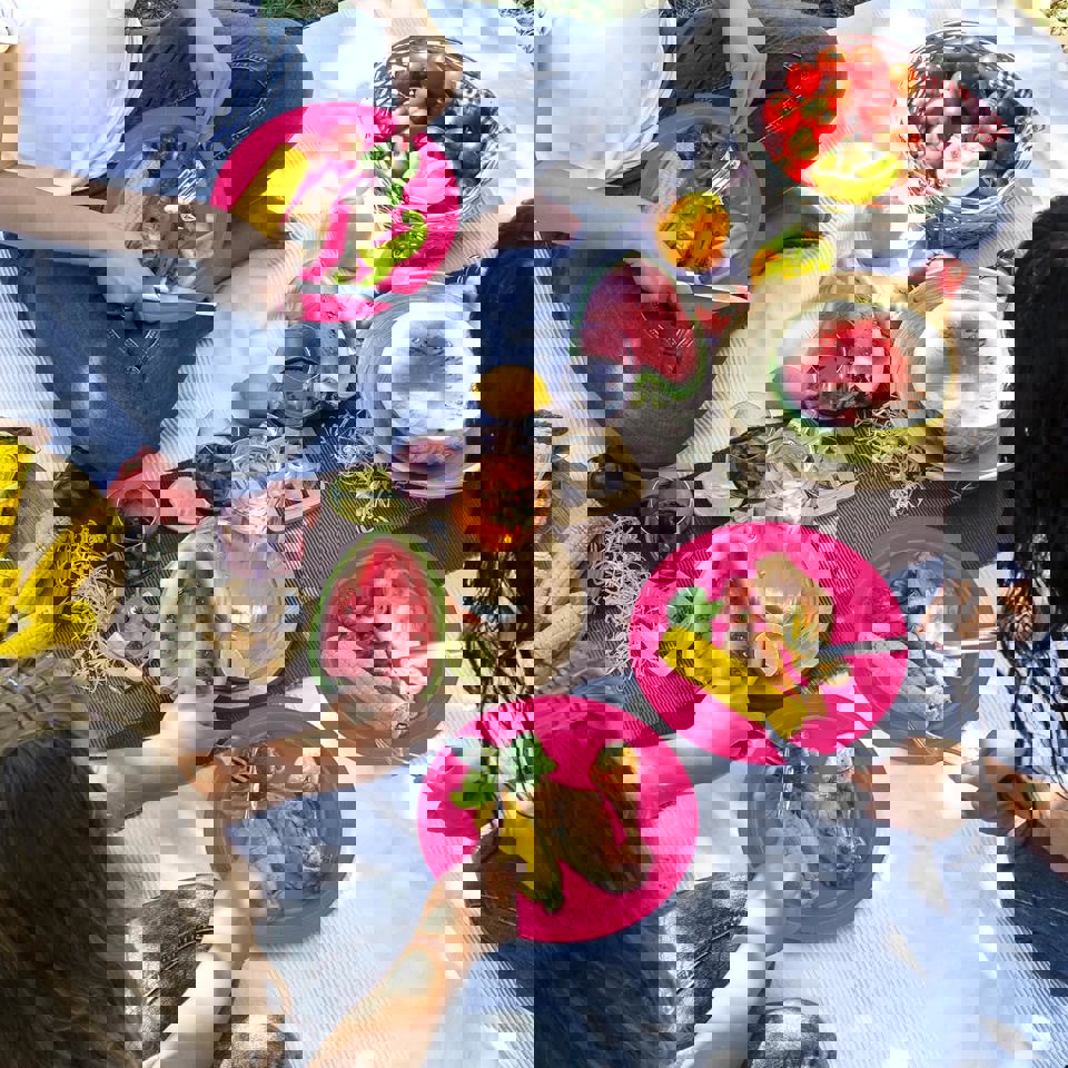 9” Pink Paper Plates | Disposable Party Plates for Crafts, Classrooms & Celebrations