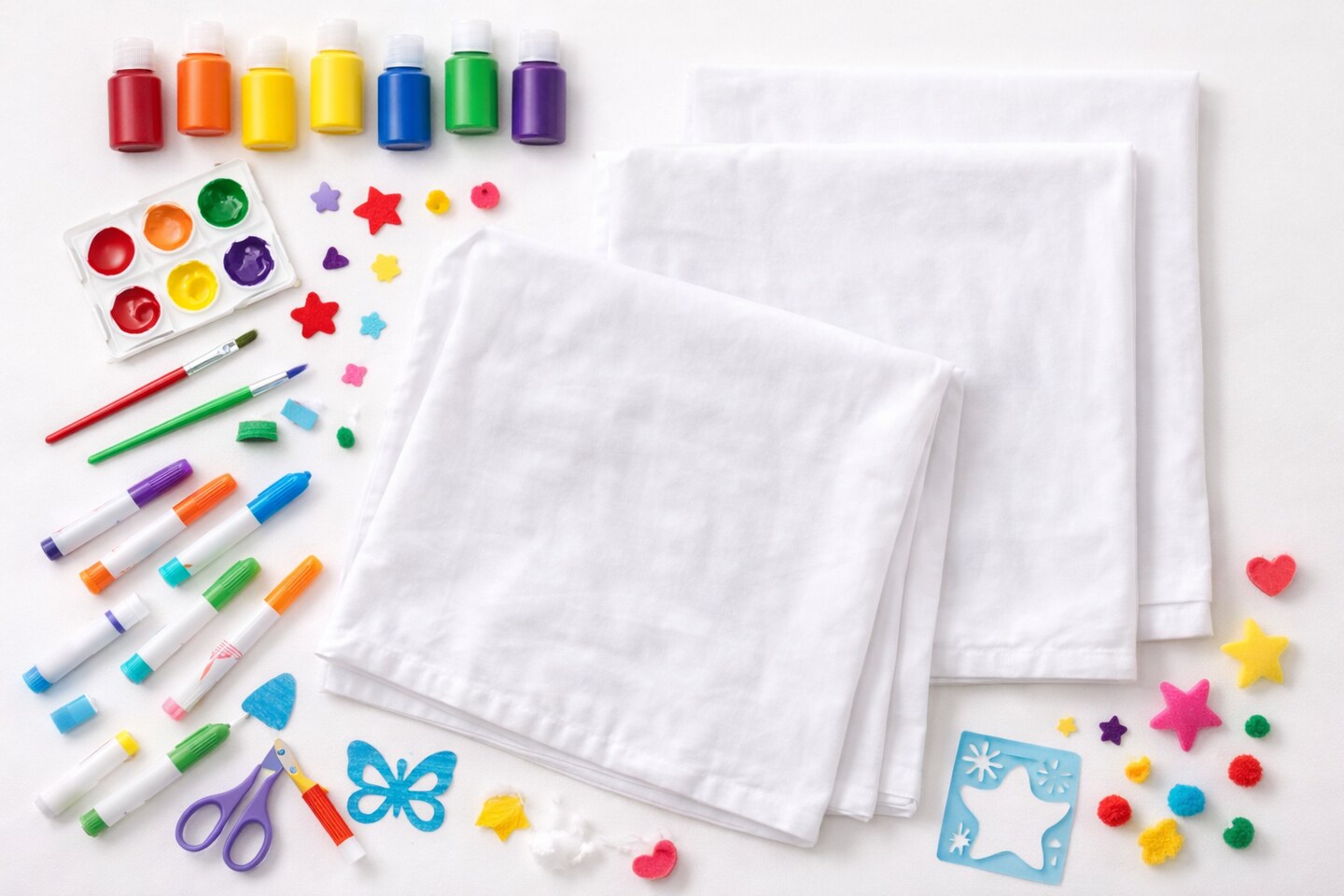 White Standard Pillowcases 21" x 27" – 10 Pack Cotton Pillow Covers for Crafts, Classrooms & Dorm Use