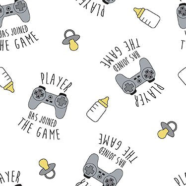 Springs Creative Flannel Player has joined the game Baby 100% Cotton Price per Yard