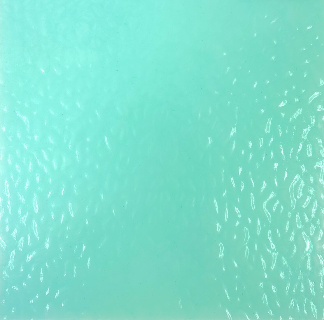 Wissmach PALE AQUA English Muffle Stained Glass Sheet – Vintage Ripple Textured Art Glass for Mosaics, Panels, Lamps & DIY Crafts | Hand-selected by The Little Flowers
