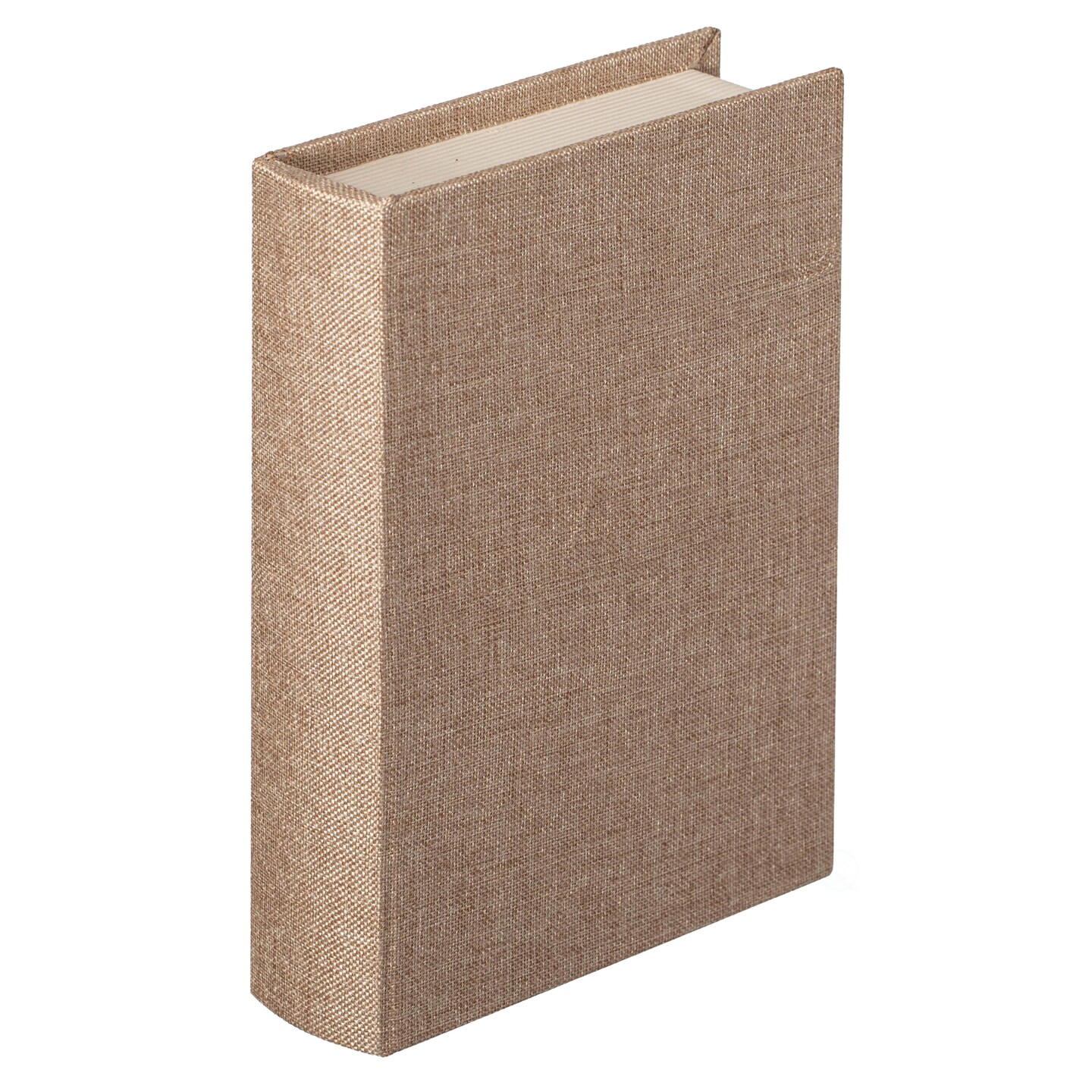 Vintiquewise 8" Classic Linen-Covered MDF Book Box Vintage-Style Decorative Storage Case for Keepsakes Jewelry Trinkets & Documents Elegant Home Decor Accent for Shelves Desks or Coffee Tables