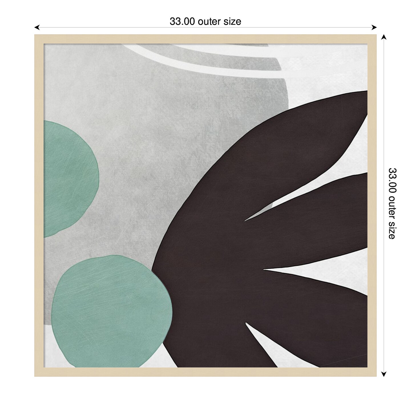 Shapes n Lines Abstract IV by Ashley Aldridge Wood Framed Wall Art Print