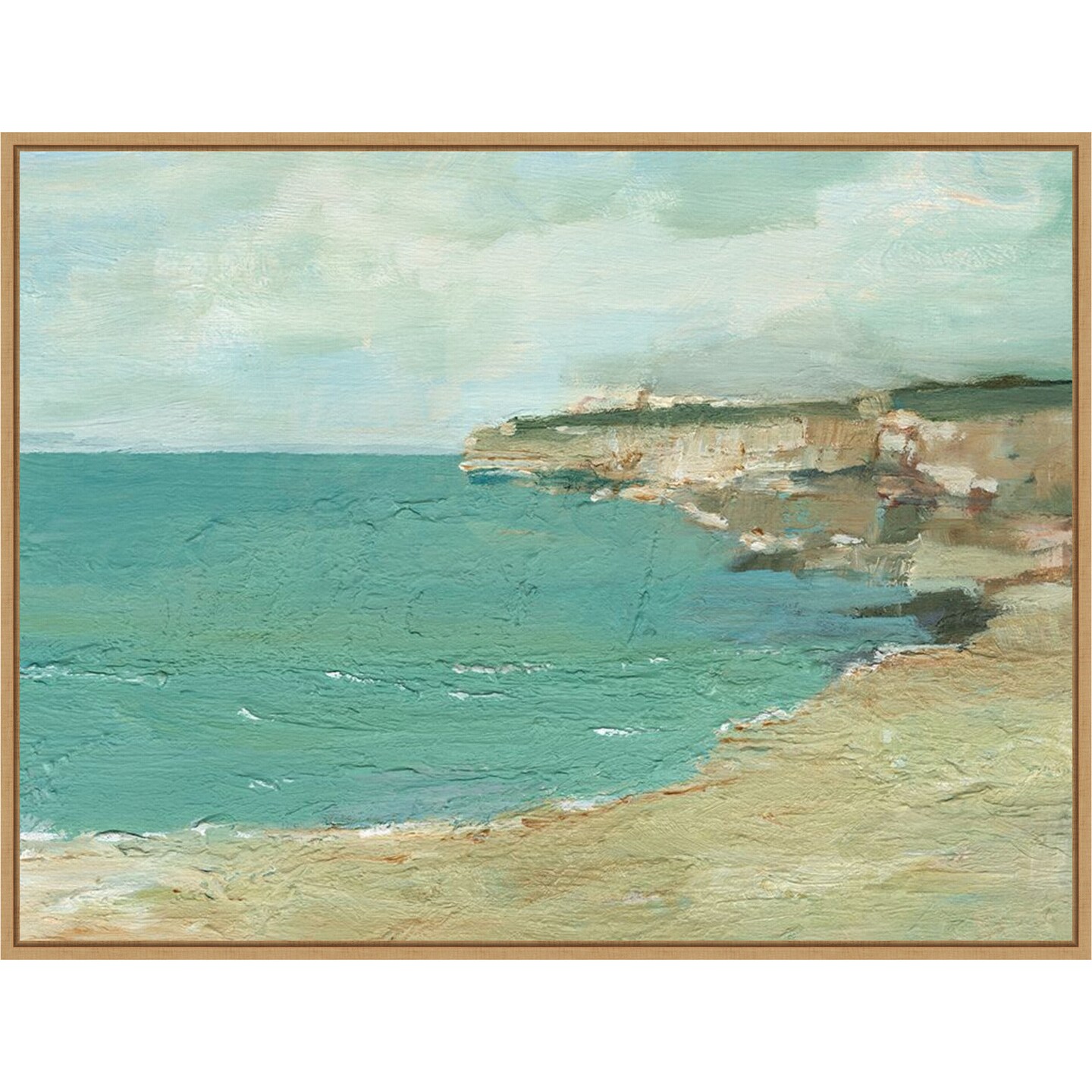 Sun Drenched Cliffs I by Ethan Harper Framed Canvas Wall Art, Size