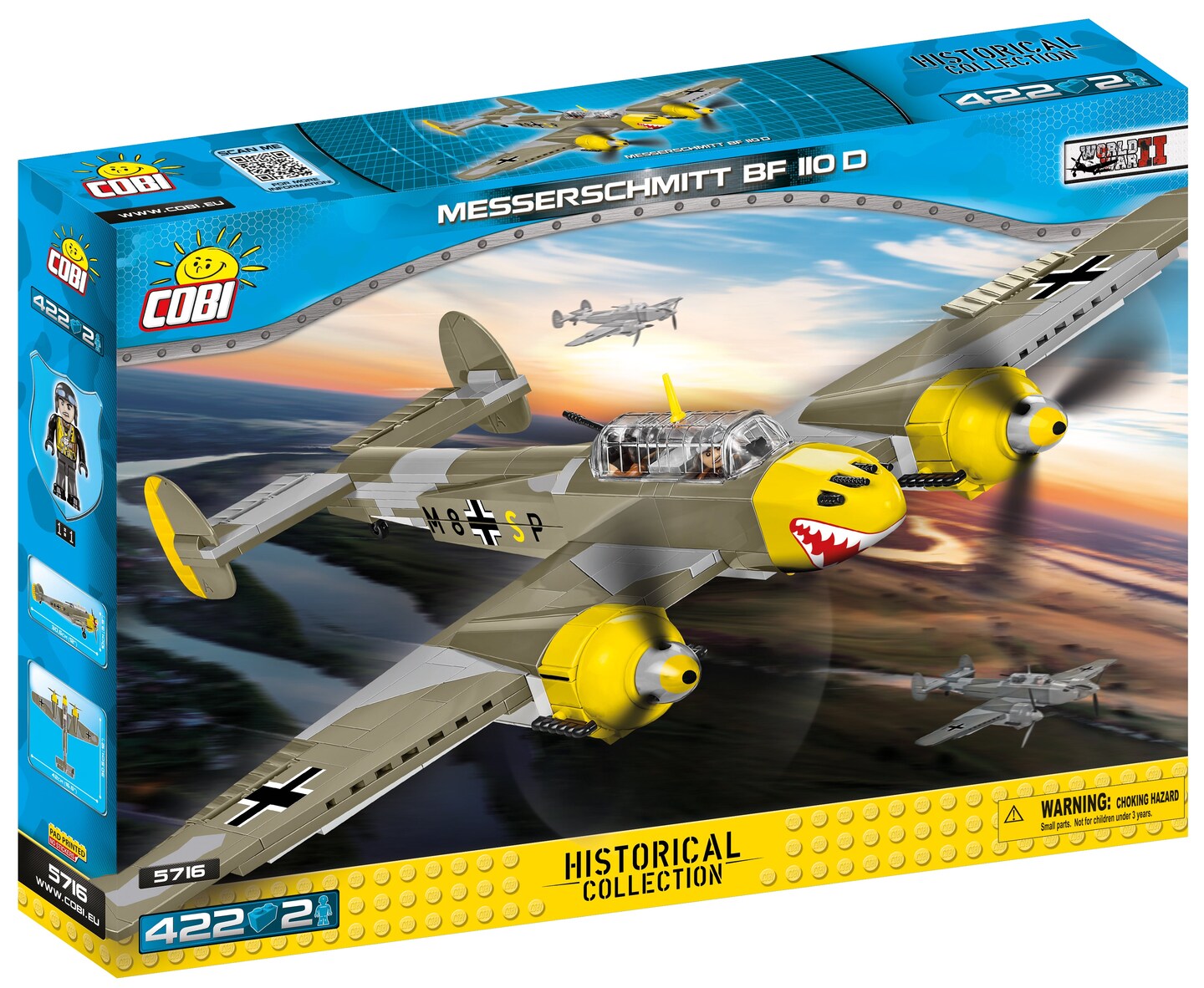 COBI Historical Collection Messerschmitt BF 110D Plane