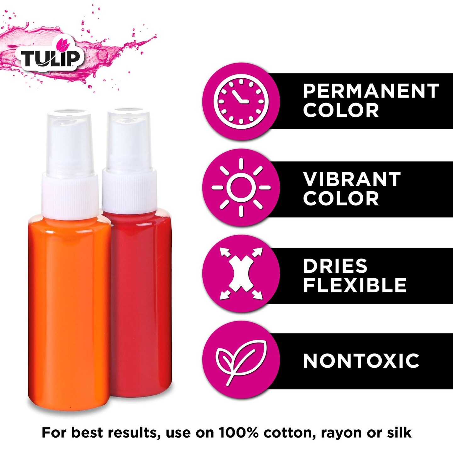 Tulip Fabric Spray Paint Rainbow 1.9 fl. oz. 9 Pack