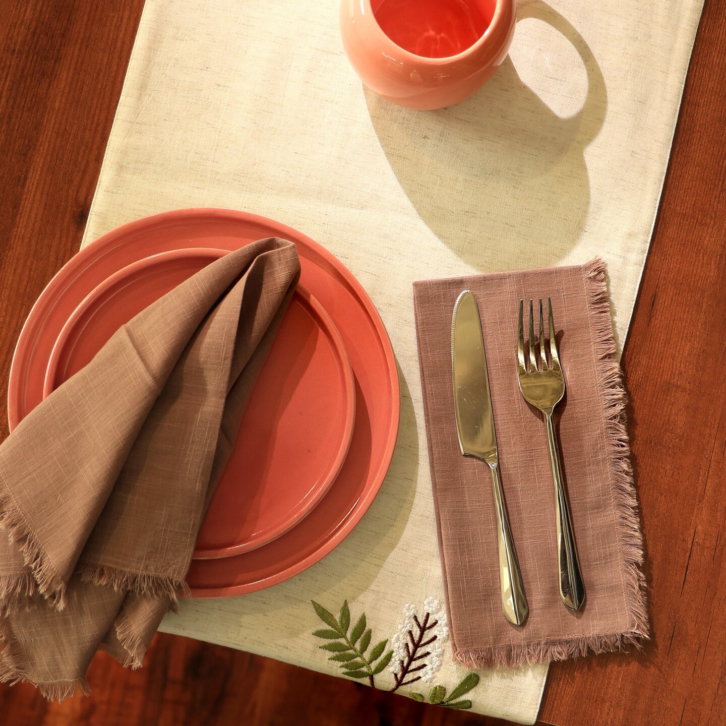 Premium 100% Cotton Napkin Cloth – Set of 4 Reusable, Soft & Durable Napkin Cloth for Dining Table & Special Occasions