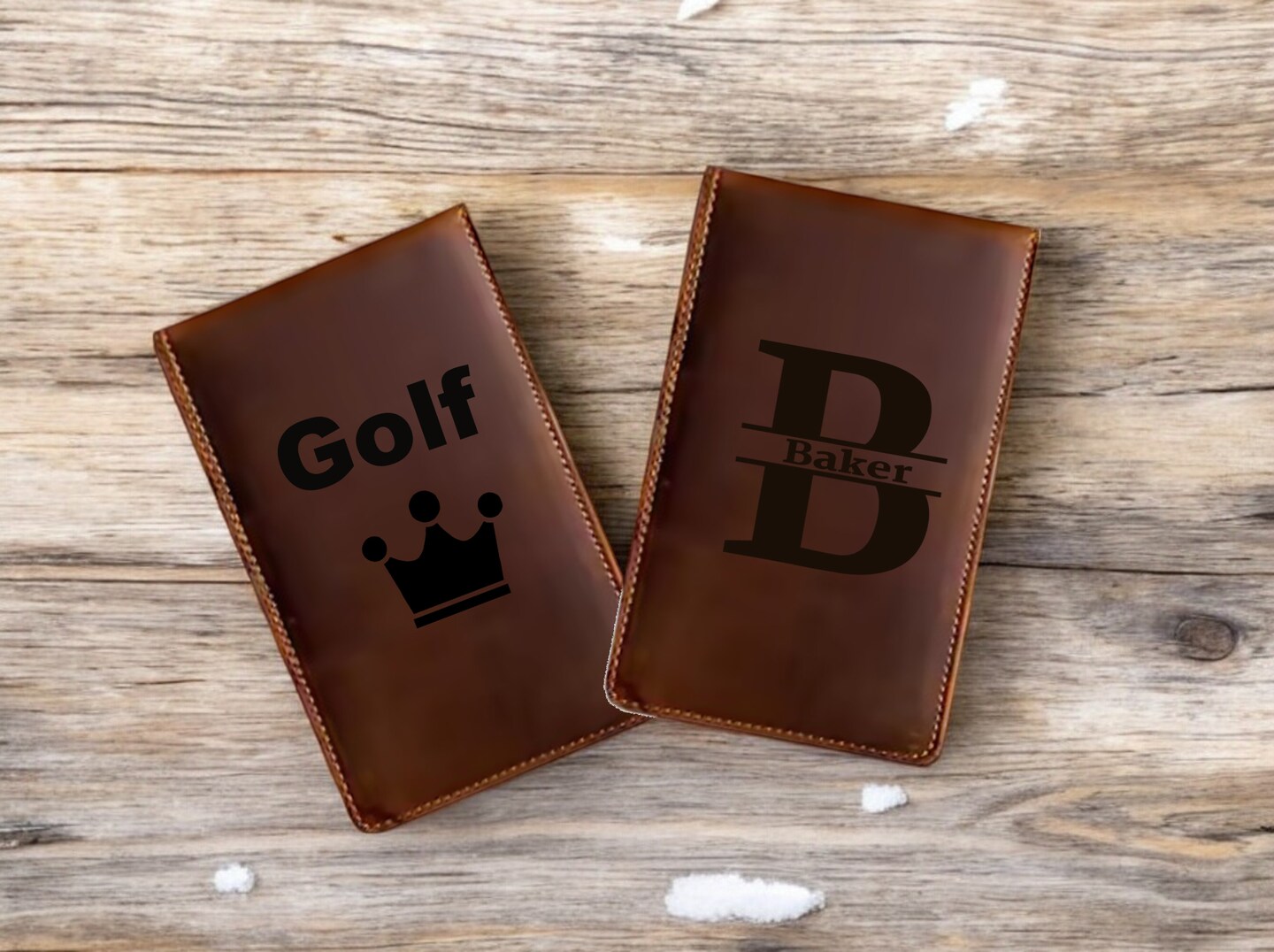 Personalized Golf Scorecard and Yardage Book -Laser engraved