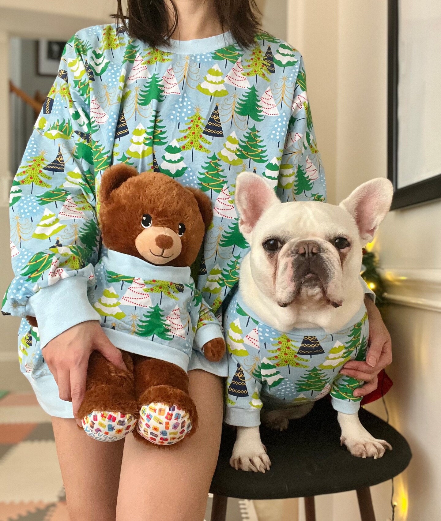 Pajama Pants Owner And Dog Matching Christmas Pajamas Handmade Pet