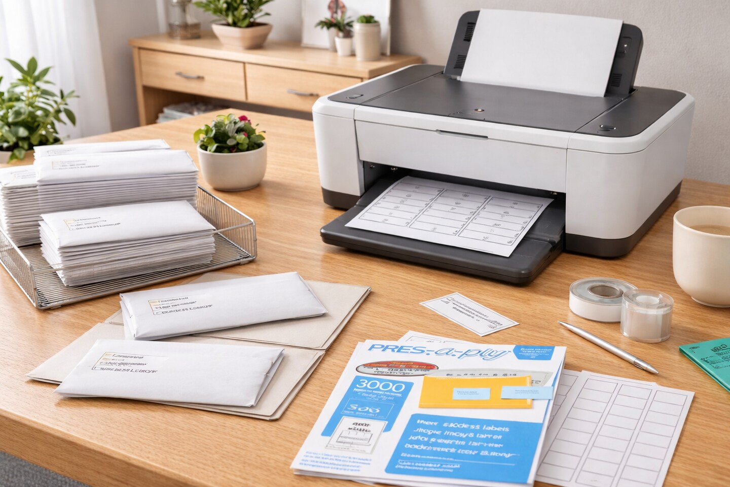 Address Labels 1" x 2-5/8" White – 3000 Pack Laser & Inkjet Printable Mailing Labels, 100 Sheets, 30 Labels Per Sheet