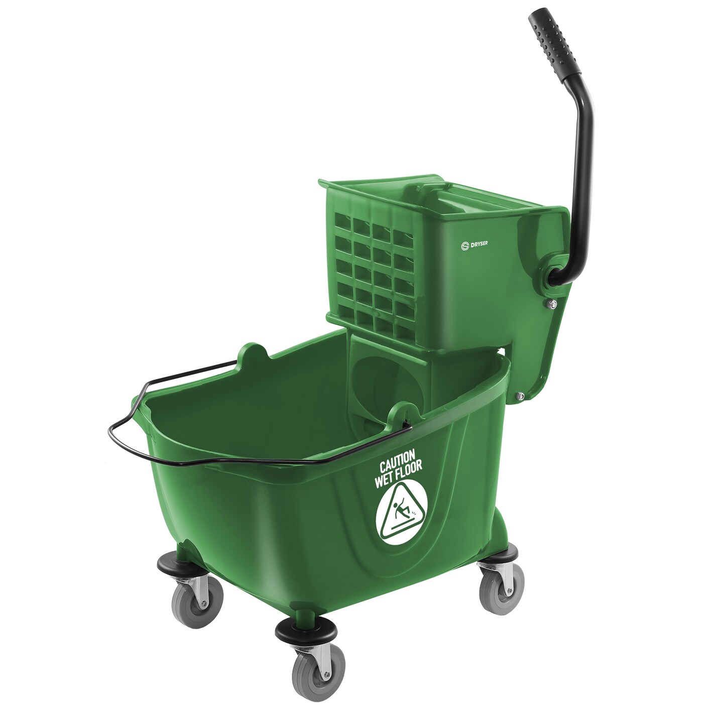 Dryser Commercial Mop Bucket with Side Press Wringer, 26 Quart