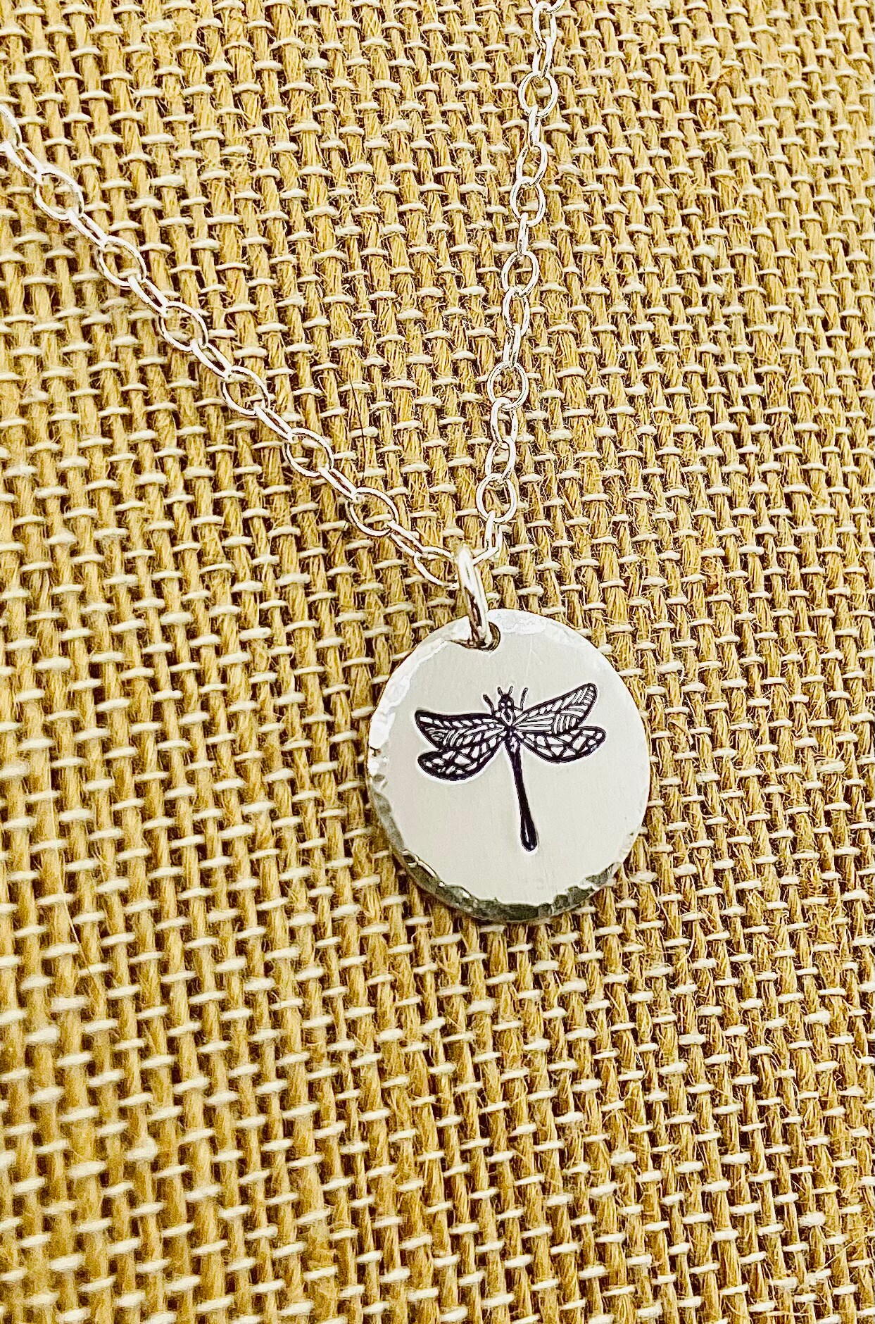 Dragonfly Necklace, Sterling Silver Dragonfly Necklace, Dragonfly Jewelry