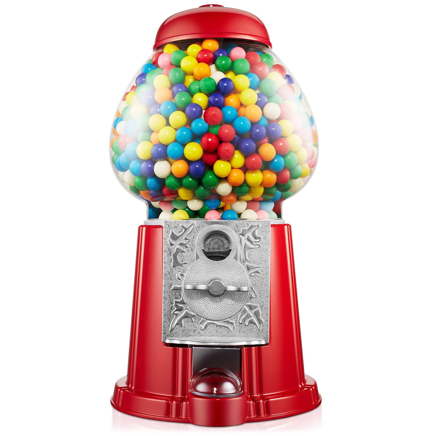 Olde Midway Gumball Machines with Glass Globe and Metal Base, Vintage-Style Bubble Gum Candy Dispenser