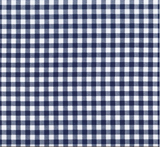 Yarn Dyed Large Gingham Navy 45&#x22; Polyester Cotton Fabric by the Yard