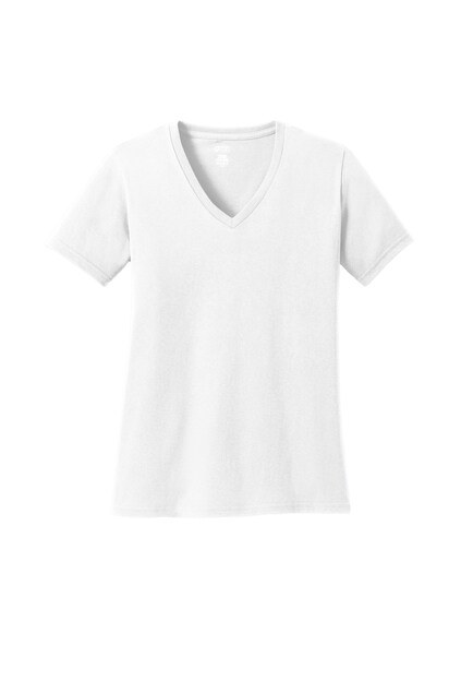 Port Company&#xAE; Women&#x2019;s Core Cotton V-Neck T-Shirt