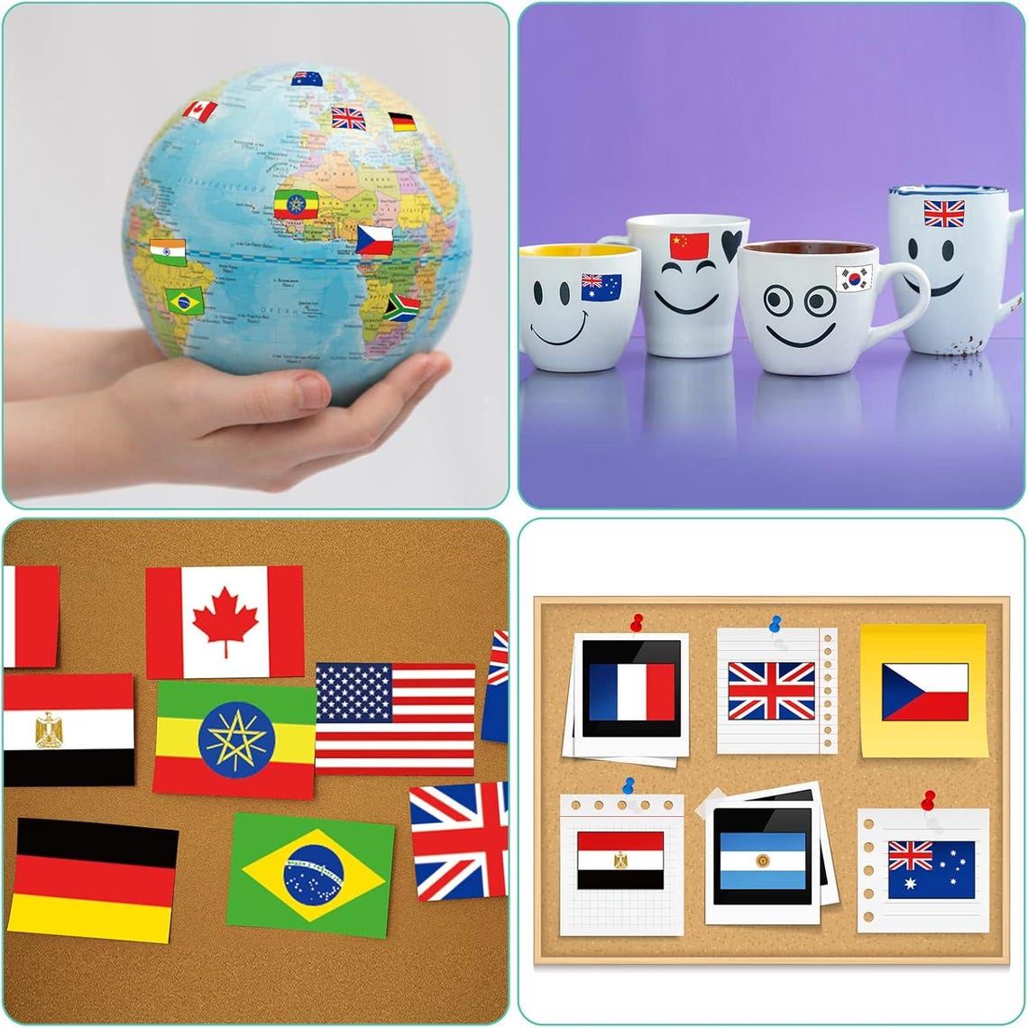 100 Maryland Flag Stickers; 1.5" x 1" Self Adhesive State Flag Scrapbook Stickers, Two Sheets of 50, 100 Sticker Decal Flags