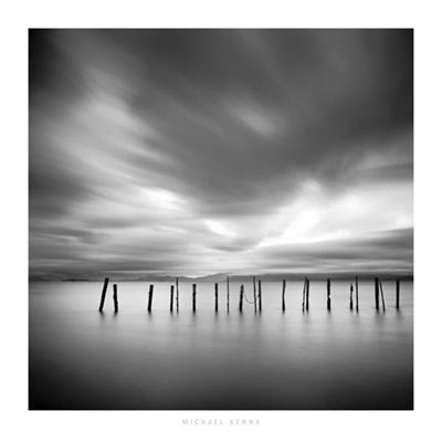 Framed Art Twenty Sticks, Kohoku, Honshu, Japan, 2003 by Michael Kenna 27 1/2 x 27 1/2