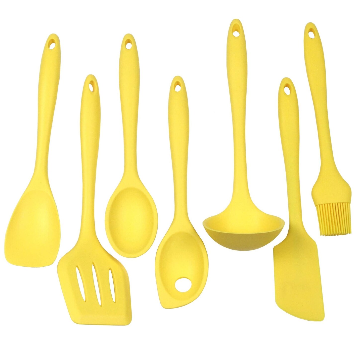 Chef Craft 7 Piece Premium Silicone Kitchen Tool and Utensil Set