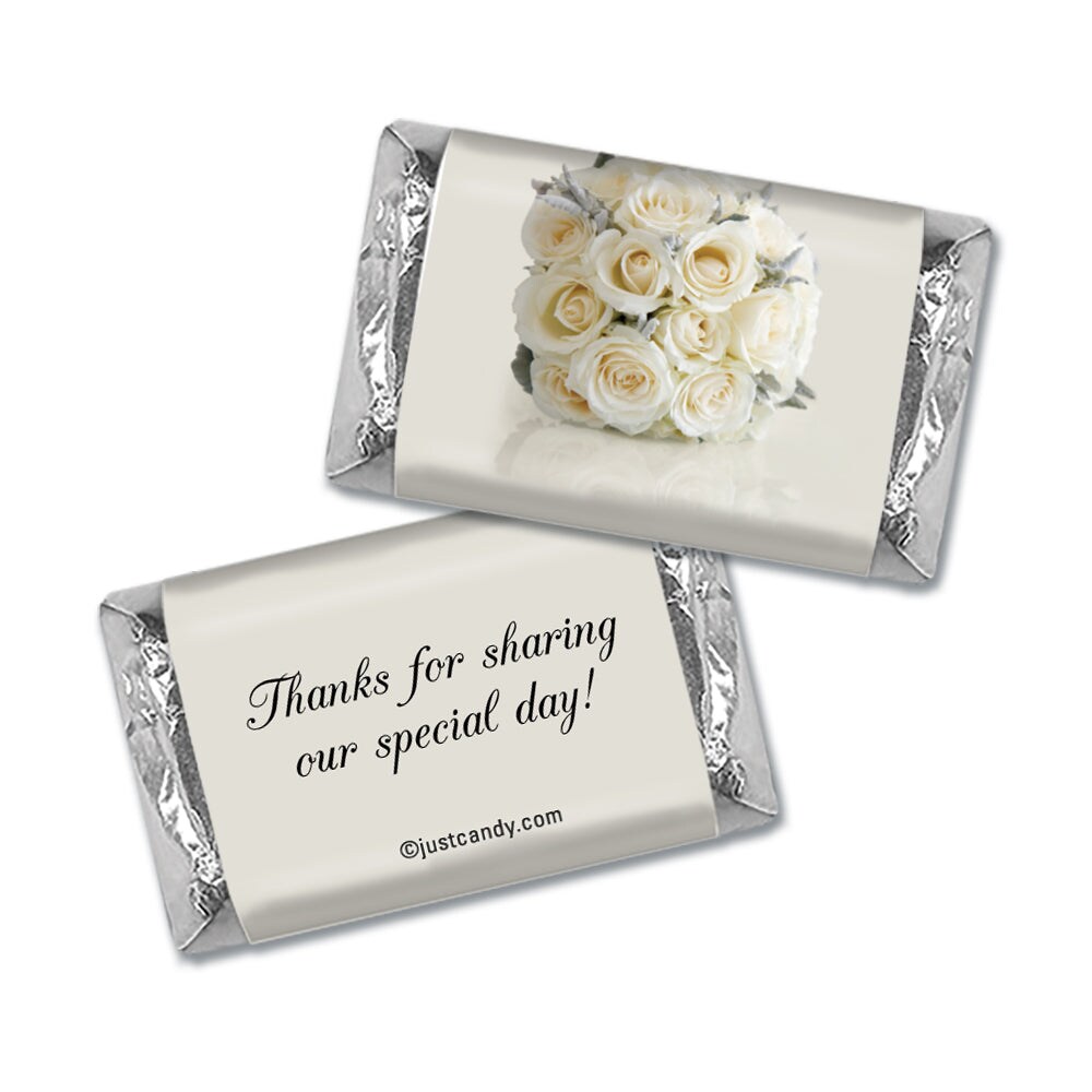 68 Pcs Wedding Candy Hershey's Chocolate Party Favors by Just Candy (20oz) - Floral