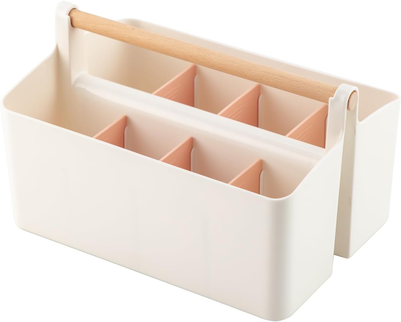 Large Plastic Portable Caddy with Handle, Storage Organizer Bin