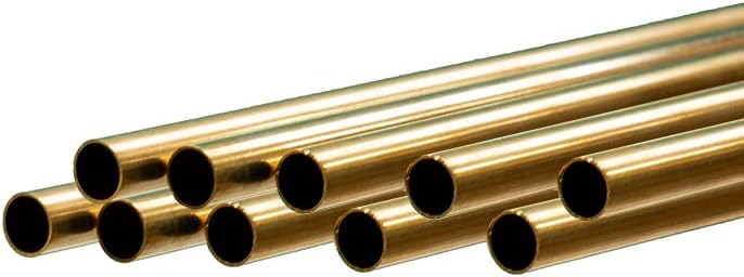 10Pack Value Brass Inner Tube 1/16"Dia.Great for Glass Jewelry Box Hinges & Other Crafts