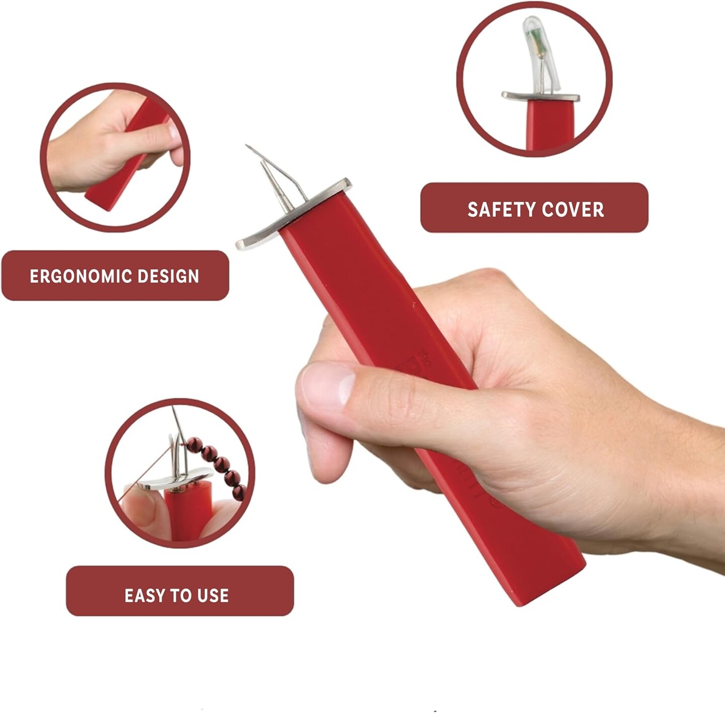 The Beadsmith EZ Knotting Tool, 6 Inches, Create Secure Knots, for Stringing Pearls and Other Beads