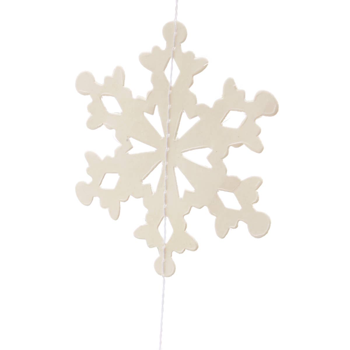 Snowflake paper bunting