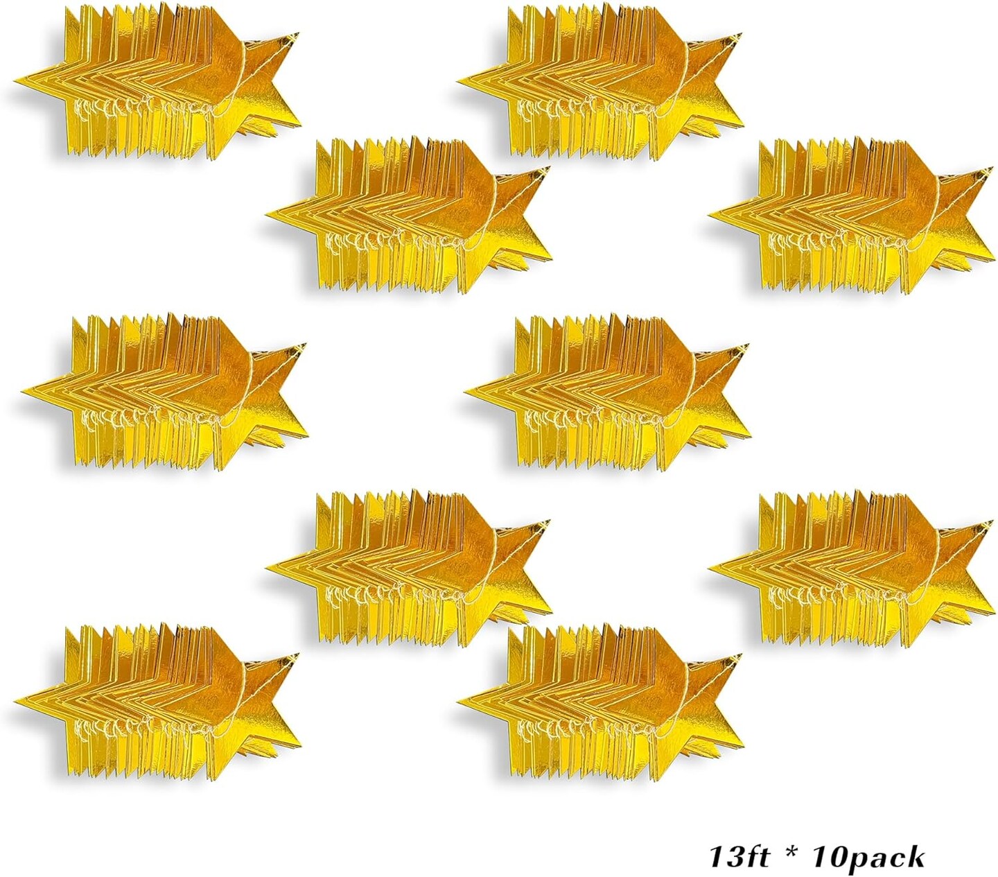 Gold Star Hanging Garlands Party Decorations