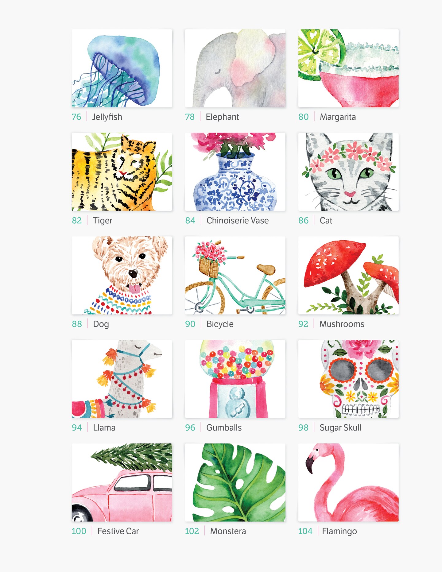 Watercolor the Easy Way: Step-by-Step Tutorials for 50 Beautiful Motifs Including Plants, Flowers, Animals &#x26; More
