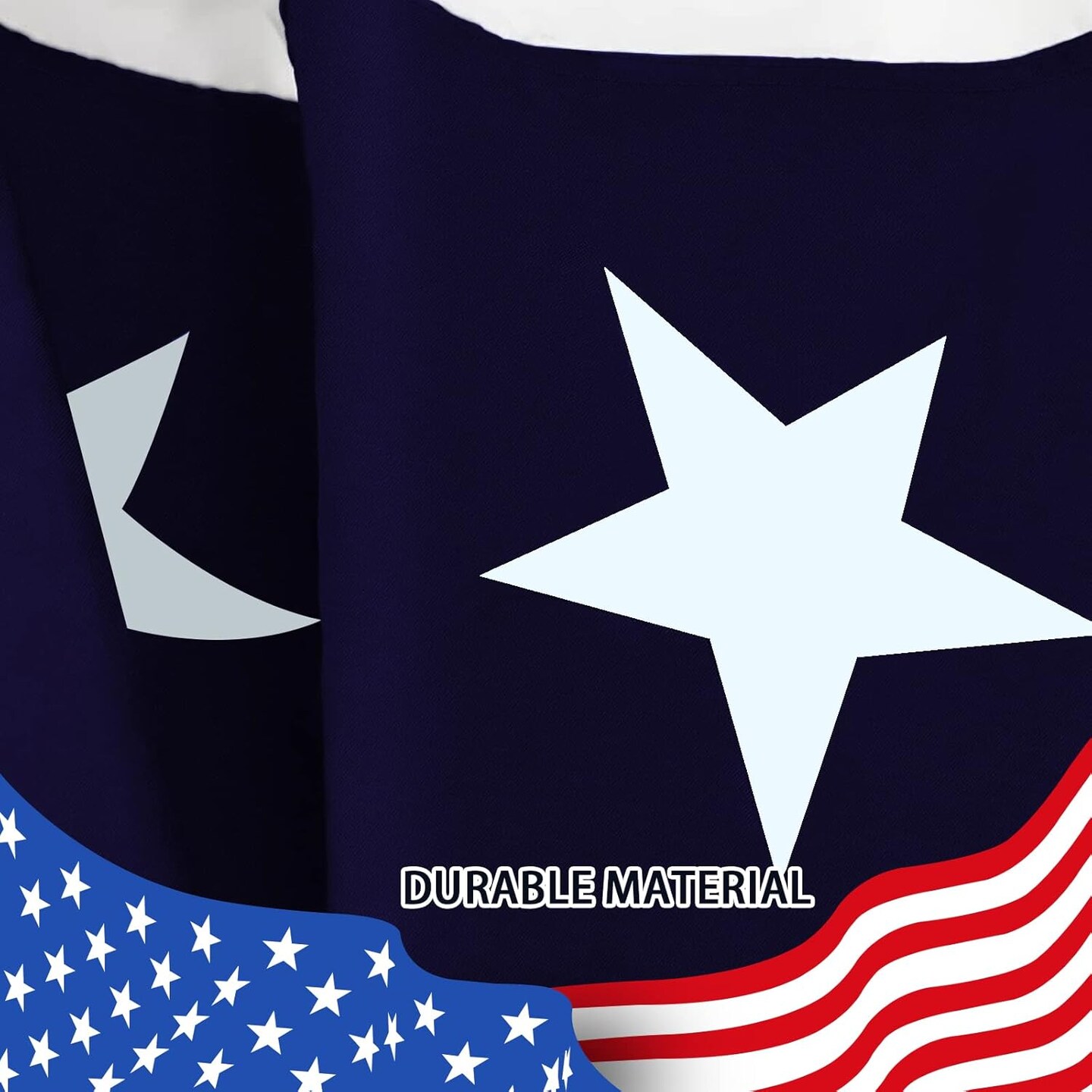 2x4Ft American Flag Bunting Patriotic Decorations,6 Pcs USA Pleated Fan Flag Brass Grommets Quality, Large Size Half Fan Banner Indoor/Outdoor Decorations for 4th of July, Memorial Day and Veterans Da