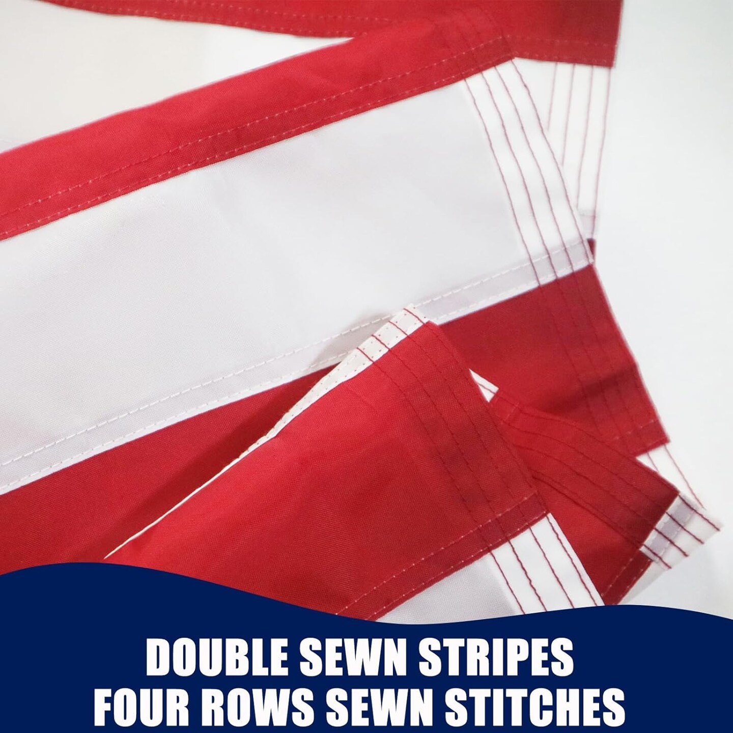 American Flag 2x3 Ft for Outdoor, Made In USA Durable US Flags, Heavy Duty Outdoor American Flag, The Strongest, Longest Lasting, 2x3 Embroidered American Flags Perfect for Outdoor (2 Brass Grommets)