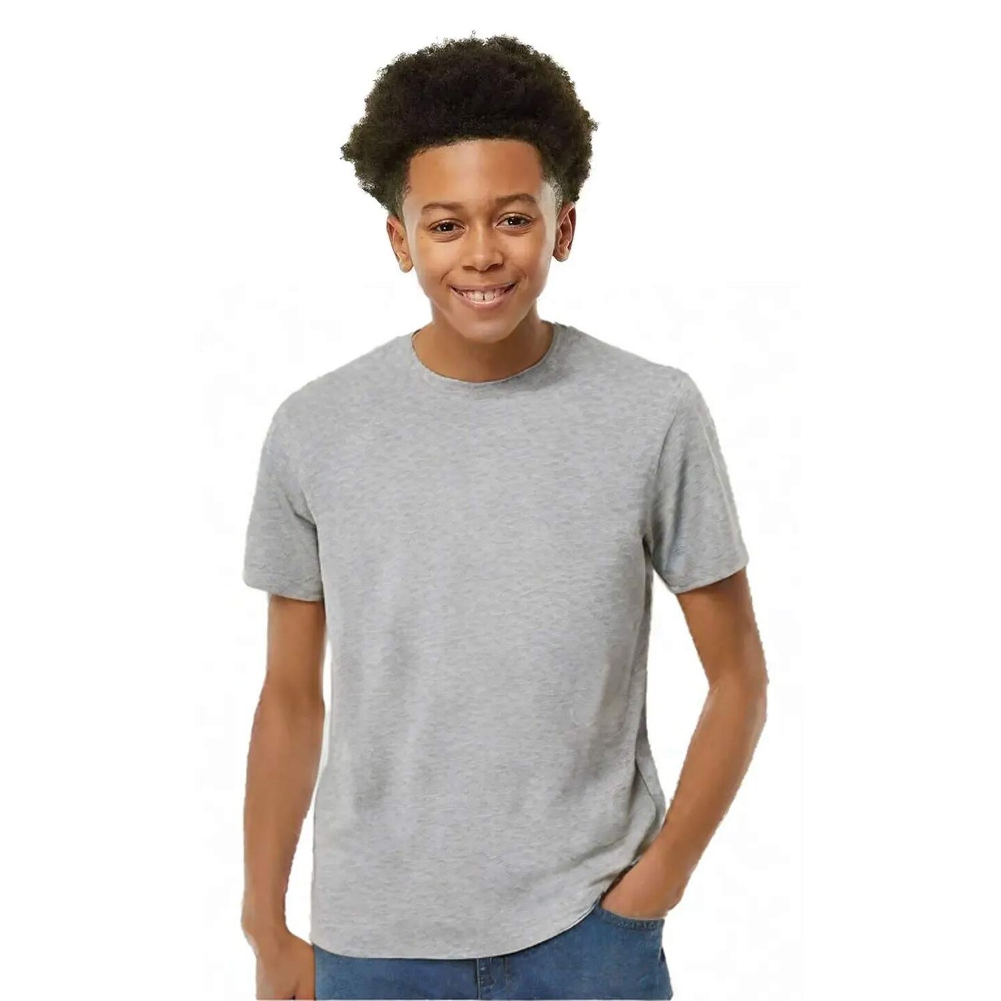 Youth Perfect-T Crewneck T-Shirt for School Sports & Everyday Wear
