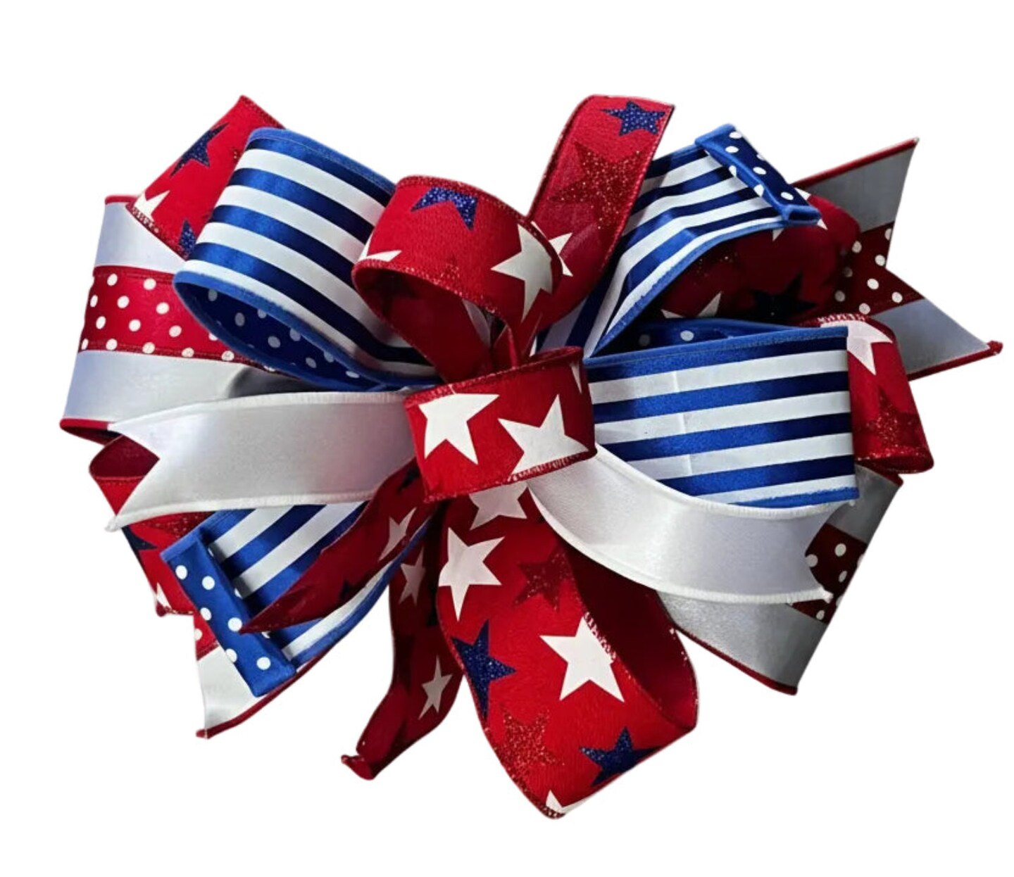 Small Patriotic Pre-Made Designer Bow | Michaels