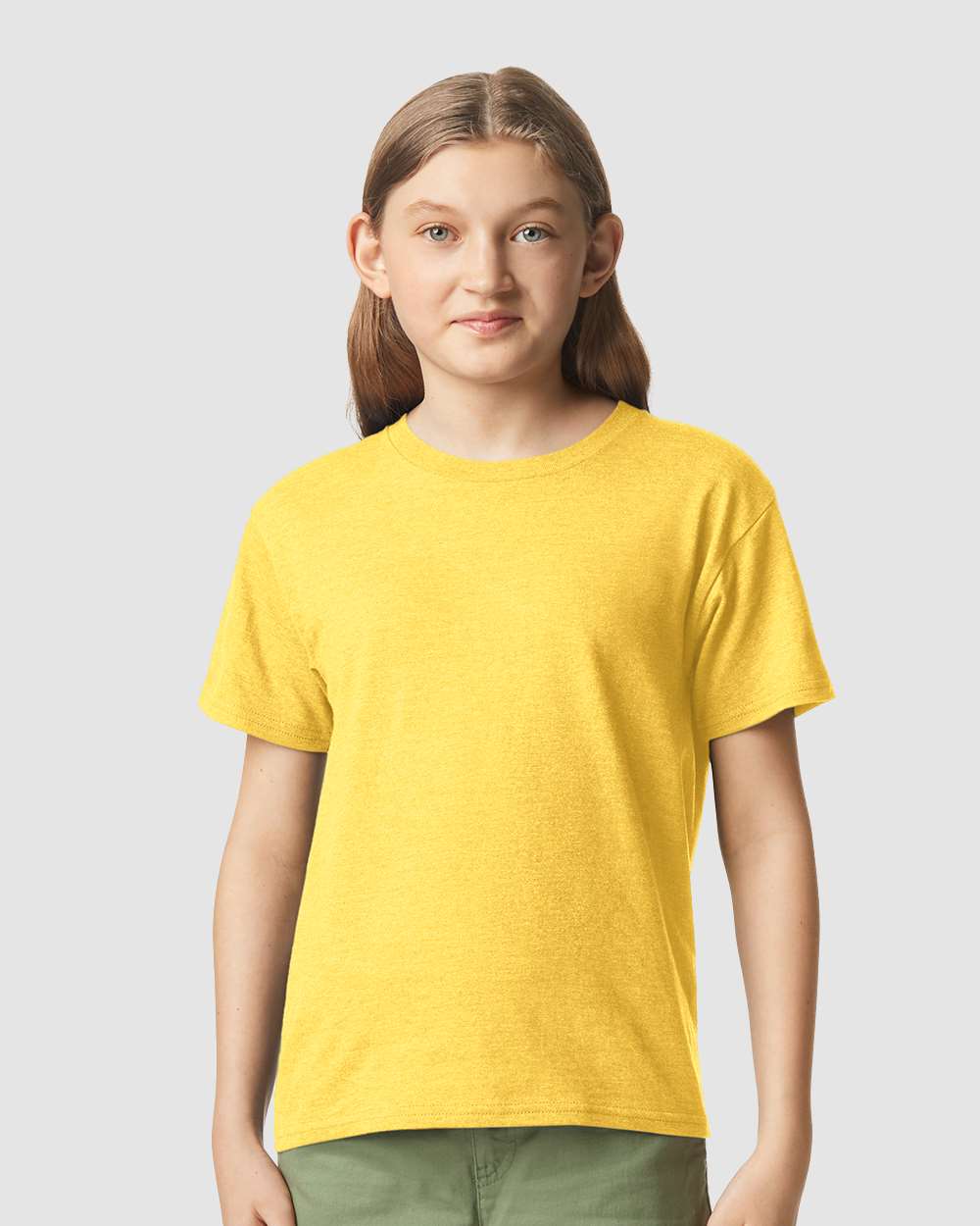 Gildan Modern Classic Fit CVC Crewneck Short Sleeve T-Shirt for Screen Printing