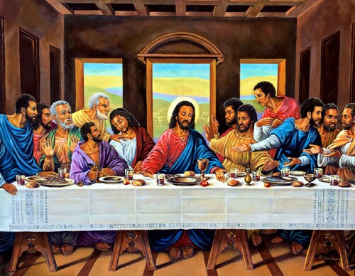 The Last Supper by Jean Francois Wall Art D&#xE9;cor 24 x 36 Art Print