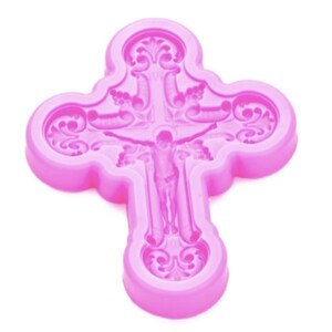 Communion Cross Fondant Silicone Mold – Christian Cake & Dessert Decorating
