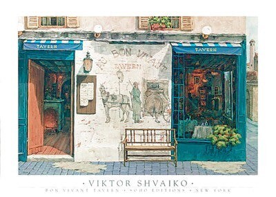 Bon Vivant Tavern by Viktor Shvaiko - Elegant Wall Art Print for Home & Bar Decor