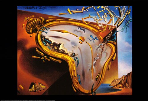 Salvador Dali's Melting Clock Art Print - Surrealist Wall Décor 24x36