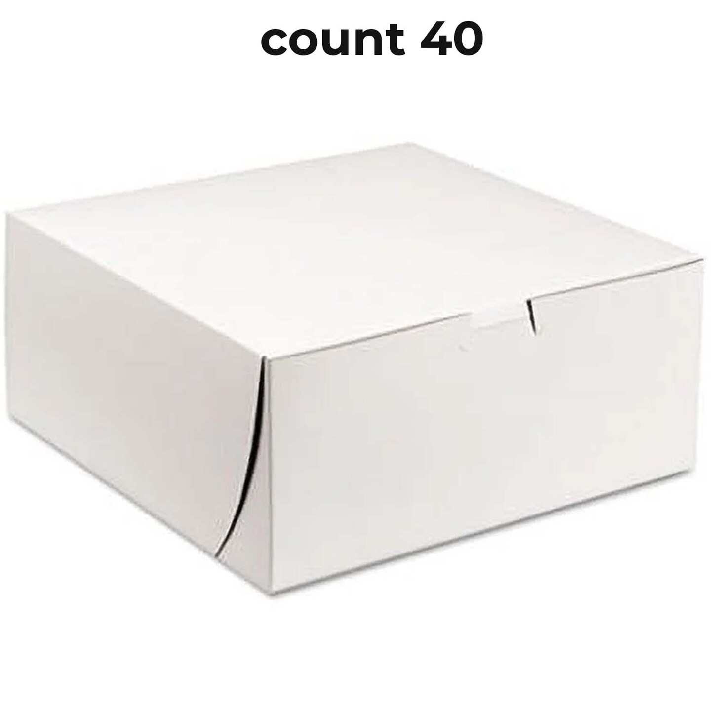 Cake Box 10&#x22;X10&#x22;X5&#x22; White