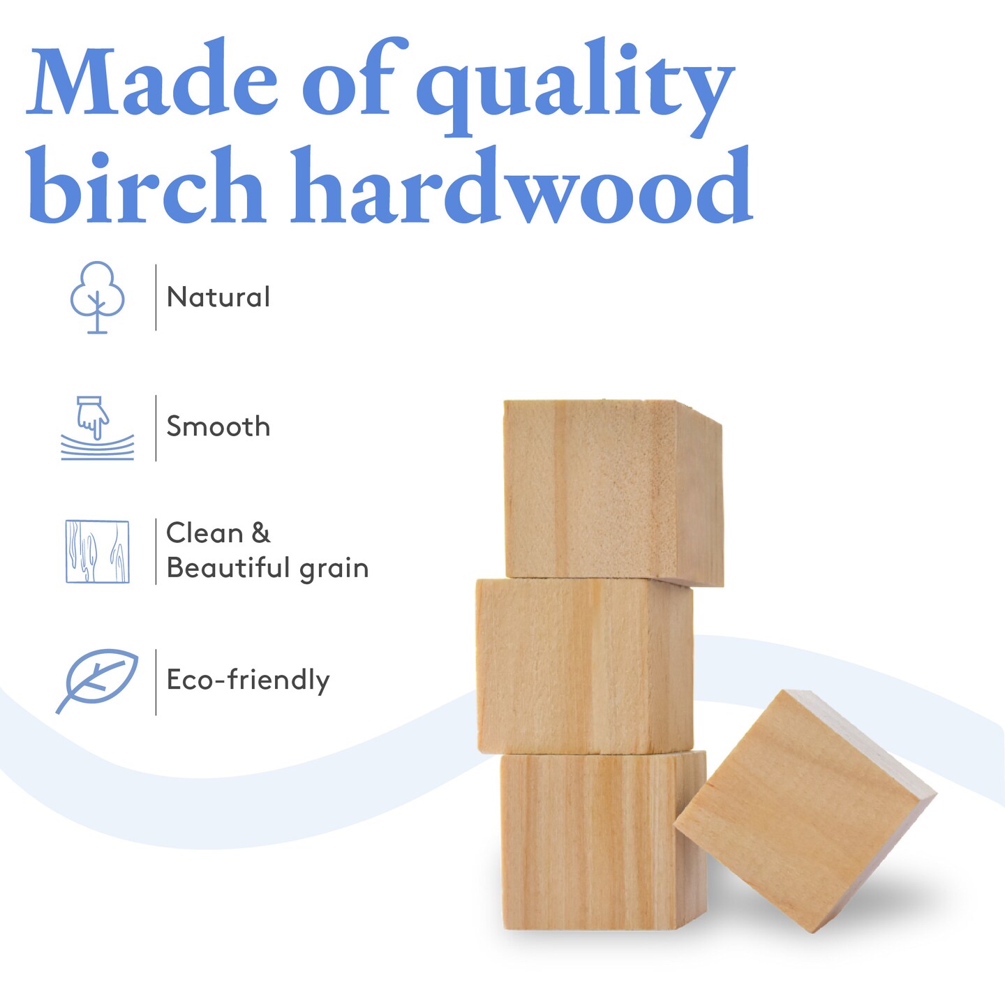 Wood Craft Cubes, Multiple Sizes, Small Blocks, Crafts &#x26; D&#xE9;cor | Woodpeckers