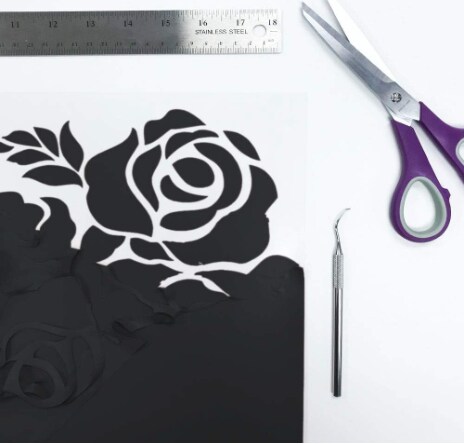 Siser EasyWeed Heat Transfer Vinyl 11.8" x 15ft Roll (Black) - Compatible with Siser, Cricut, Silhouette and Other Craft/Professional Cutters - CPSIA Certified