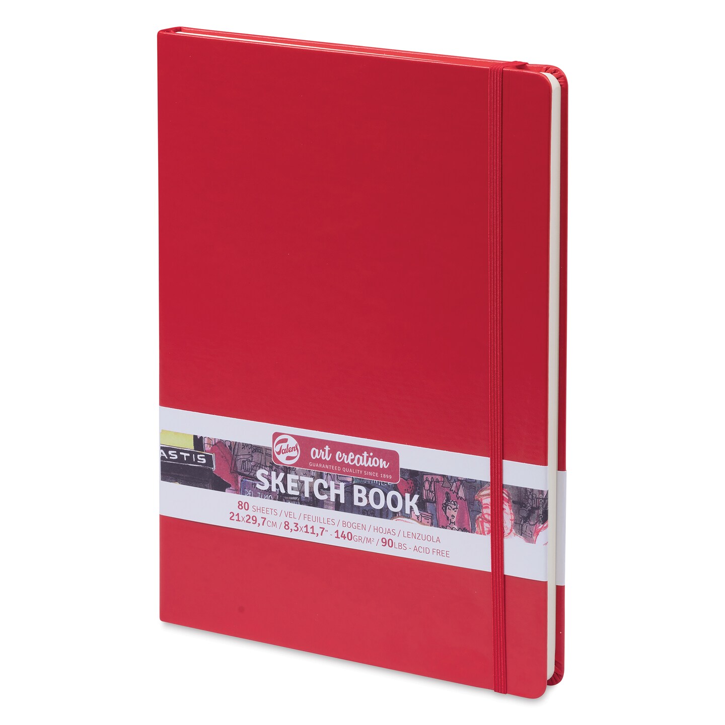Talens Art Creations Sketchbook - Red, 11.7&#x22; x 8.3&#x22;